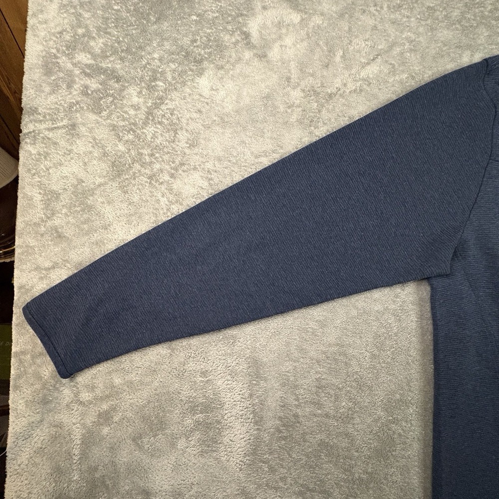 Huk Men's XL NWT Blue Ottoman Heather 1/4 Zip Pullover Performance Fishing - Picture 7 of 14
